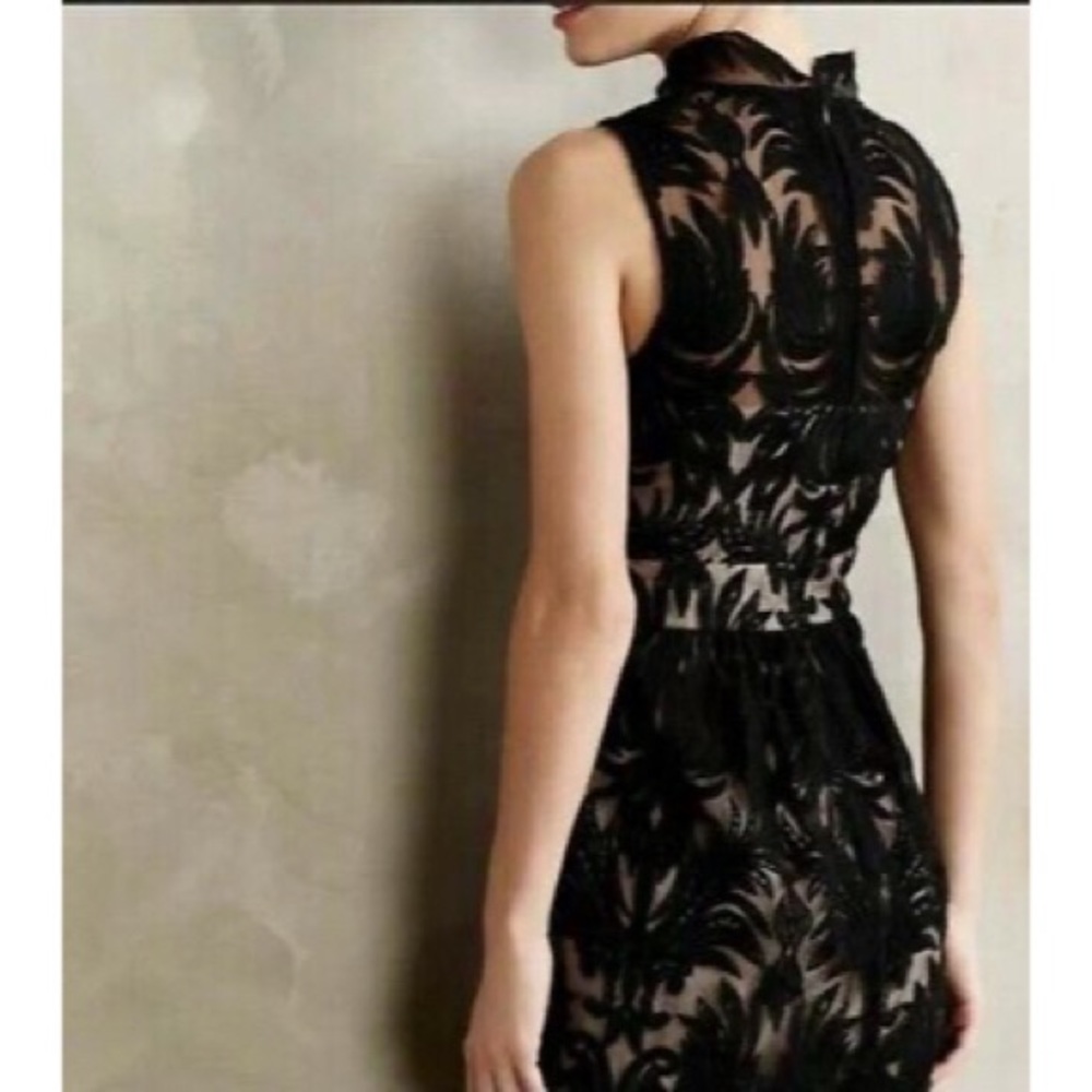 Anthropologie  |  Black Mesh Sleeveless Dress
